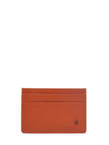 Porte-cartes Madras Cuir Etrier Orange madras EMAD053